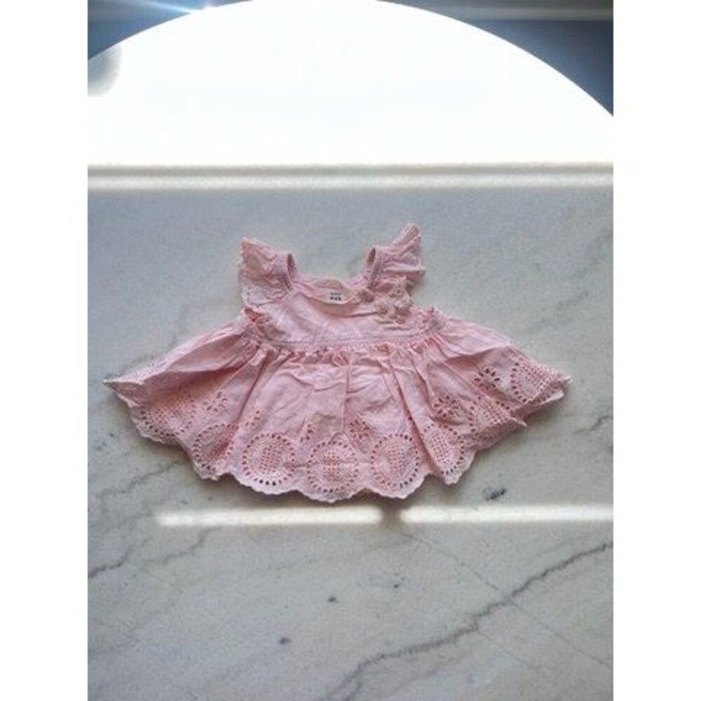 Baby GAP Pink Eyelet Dress Size 3-6 Months
